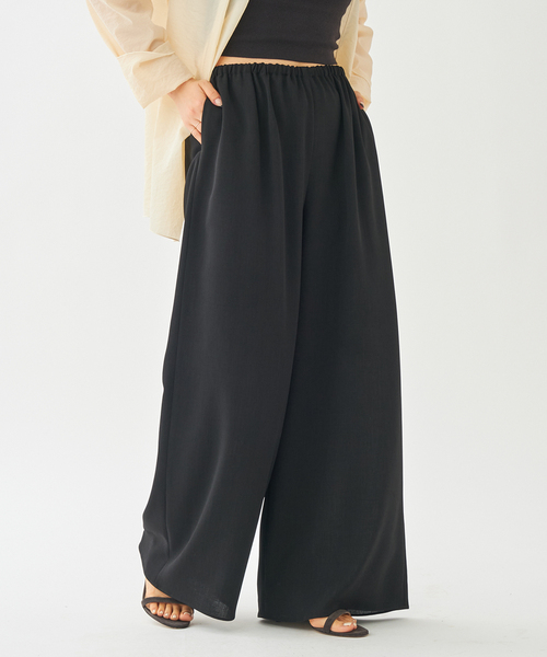 plage(プラージュ)の「《WEB限定追加》Dry Twill Relax パンツ2(スラックス・レディース・ブラック・38/36/34)」の17枚目の写真