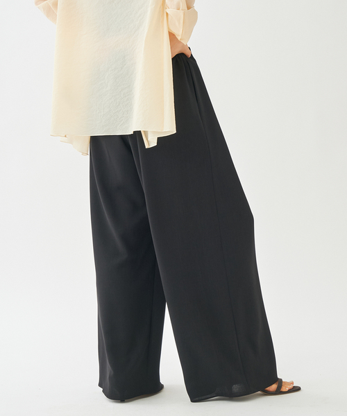 plage(プラージュ)の「《WEB限定追加》Dry Twill Relax パンツ2(スラックス・レディース・ブラック・38/36/34)」の19枚目の写真