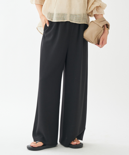 plage(プラージュ)の「《WEB限定追加》Dry Twill Relax パンツ2(スラックス・レディース・ブラック・38/36/34)」の22枚目の写真