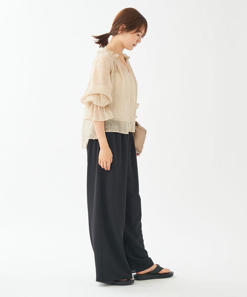 WEB限定追加》Dry Twill Relax パンツ2（スラックス）｜Plage  