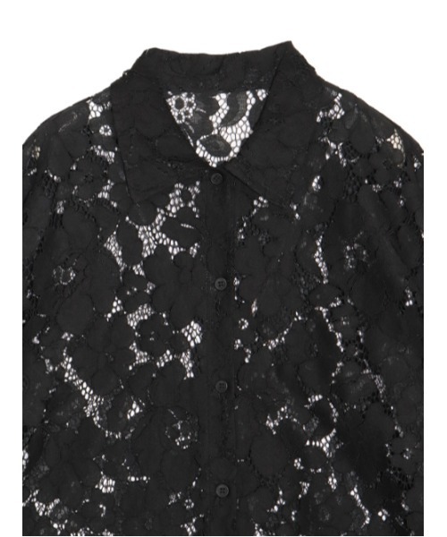 AMAIL（アマイル）の「Lacey half shirt（シャツ/ブラウス・レディース・ホワイト/ピンク/ブラック・FREE）」の17枚目の写真