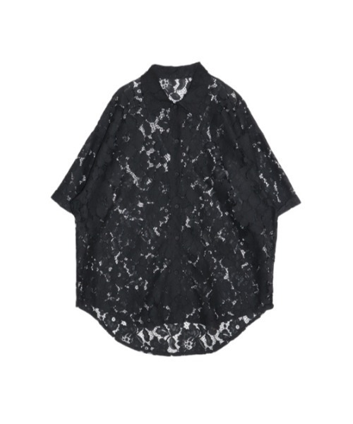 AMAIL（アマイル）の「Lacey half shirt（シャツ/ブラウス・レディース・ホワイト/ピンク/ブラック・FREE）」の15枚目の写真