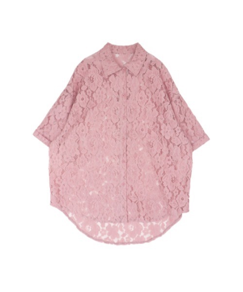 AMAIL（アマイル）の「Lacey half shirt（シャツ/ブラウス・レディース・ホワイト/ピンク/ブラック・FREE）」の22枚目の写真
