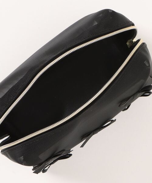 SPINNS（スピンズ）の「5リボンメッシュポーチ（ポーチ・レディース・ブラック・ONESIZE）」の4枚目の写真