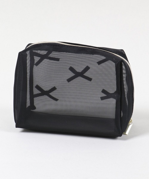 SPINNS（スピンズ）の「5リボンメッシュポーチ（ポーチ・レディース・ブラック・ONESIZE）」の5枚目の写真