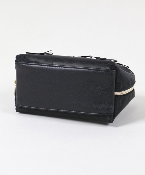 SPINNS（スピンズ）の「5リボンメッシュポーチ（ポーチ・レディース・ブラック・ONESIZE）」の6枚目の写真