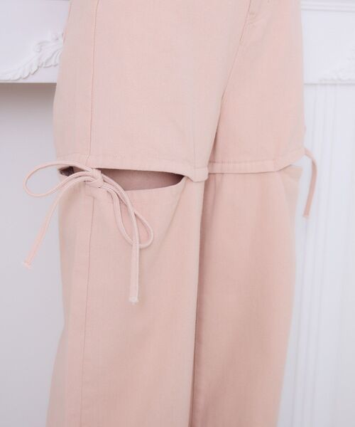 ems excite（エムズエキサイト）の「サイドリボンワイドPT（その他パンツ・レディース・オフホワイト/ブラック/ブルー系その他5/ピンク・FREE）」の18枚目の写真