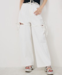 ems excite | サイドリボンワイドPT(その他パンツ)