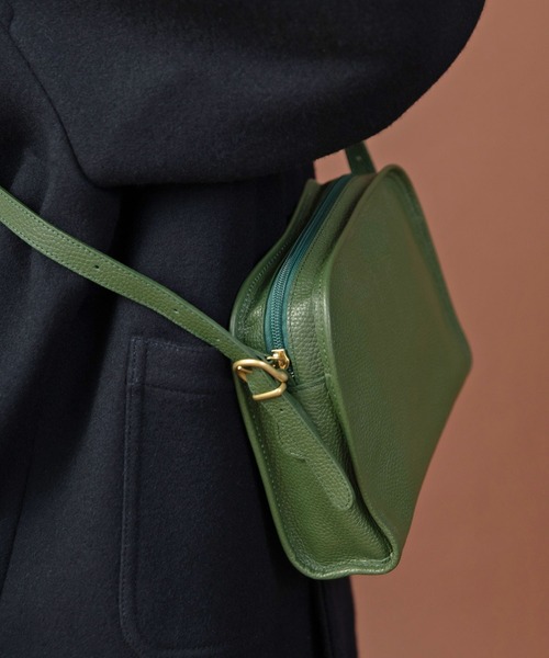 WEB限定】TIDEWAYパイピングレザーショルダー（ショルダーバッグ