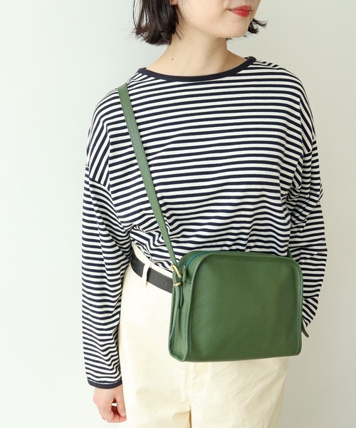 WEB別注】TIDEWAYパイピングレザーショルダー（ショルダーバッグ