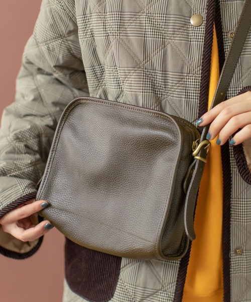 WEB限定】TIDEWAYパイピングレザーショルダー（ショルダーバッグ