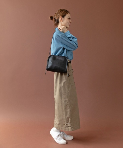WEB限定】TIDEWAYパイピングレザーショルダー（ショルダーバッグ
