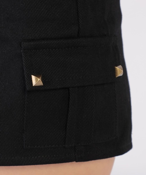 CECIL McBEE(セシルマクビー)の「カーゴショートパンツ(カーゴパンツ・レディース・ブラック/ベージュ・MEDIUM)」の5枚目の写真