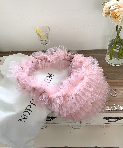 LAFFMO（ラフモ）の「チュールフリルバッグ（ショルダーバッグ・レディース・ブラック/ブルー/オフホワイト/ピンク・F）」の14枚目の写真