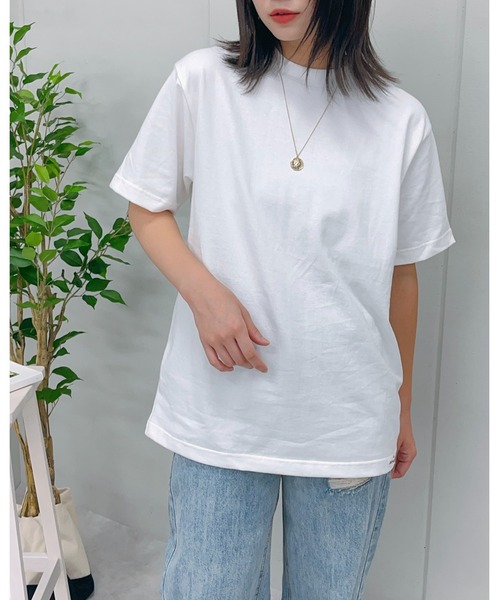 MODISH GAZE(モディシュガゼ)の「【MODISH GAZE】MADE IN JAPAN 半袖Tシャツ(CP)(Tシャツ/カットソー・レディース・ホワイト・M/L/XL)」の12枚目の写真