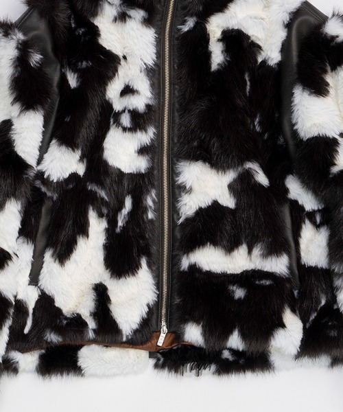 PRANK PROJECT（プランクプロジェクト）の「ファージップブルゾン / Fur Zip Blouson（ブルゾン・レディース・ピンク/マルチ・FREE）」の13枚目の写真