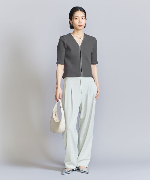 H beauty&youth リブフレアスリーブカットソー 1600023F0973_m1_a027.jpg