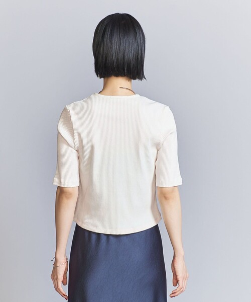 H beauty&youth リブフレアスリーブカットソー 1600023F0973_m1_a027.jpg