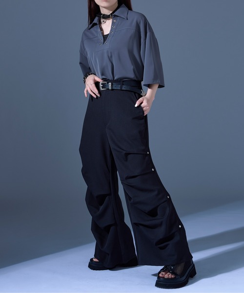 Ellno Loset(エルノロゼット)の「スタッズタックパンツ(その他パンツ・メンズ・ブラック/アッシュグレー・X-SMALL/SMALL/LARGE/MEDIUM)」の12枚目の写真