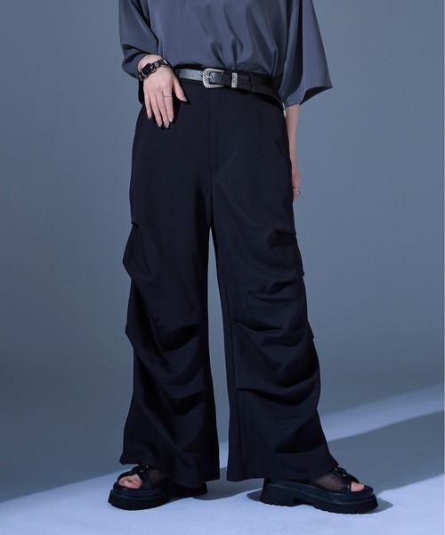 Ellno Loset(エルノロゼット)の「スタッズタックパンツ(その他パンツ・メンズ・ブラック/アッシュグレー・X-SMALL/SMALL/LARGE/MEDIUM)」の4枚目の写真