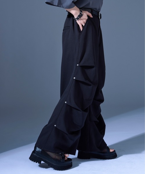 Ellno Loset(エルノロゼット)の「スタッズタックパンツ(その他パンツ・メンズ・ブラック/アッシュグレー・X-SMALL/SMALL/LARGE/MEDIUM)」の6枚目の写真