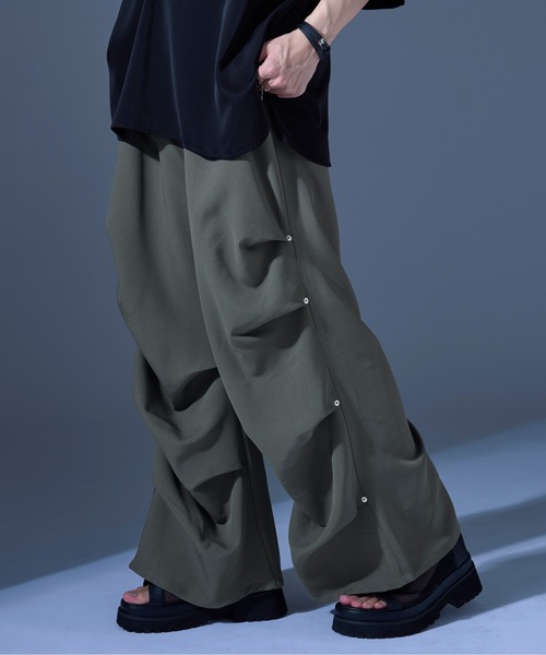 Ellno Loset(エルノロゼット)の「スタッズタックパンツ(その他パンツ・メンズ・ブラック/アッシュグレー・X-SMALL/SMALL/LARGE/MEDIUM)」の3枚目の写真