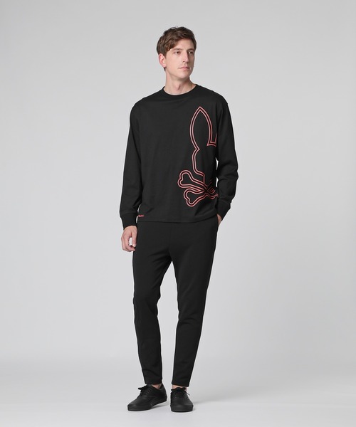 Psycho Bunny(サイコバニー)の「ビッグシルエットロゴ ロングスリーブTシャツ(Tシャツ/カットソー・メンズ・ブラック/ホワイト・LARGE/X-LARGE/SMALL/MEDIUM)」の13枚目の写真