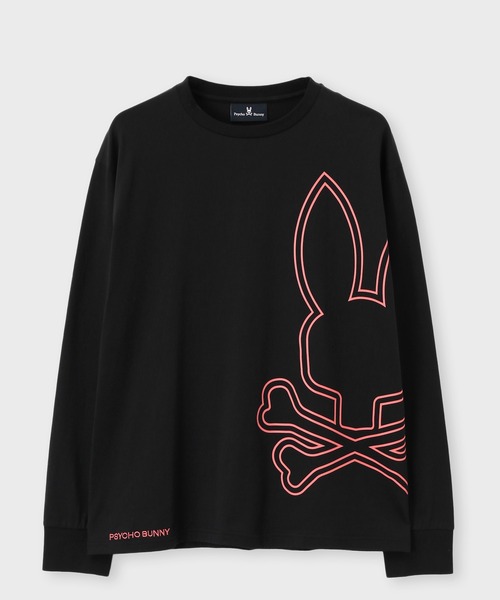 Psycho Bunny(サイコバニー)の「ビッグシルエットロゴ ロングスリーブTシャツ(Tシャツ/カットソー・メンズ・ブラック/ホワイト・LARGE/X-LARGE/SMALL/MEDIUM)」の14枚目の写真