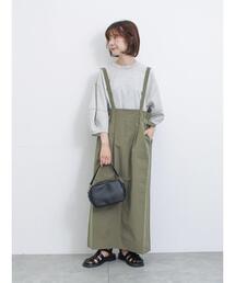 Samansa Mos2 blue | サス付ハイウエストスカート(スカート)