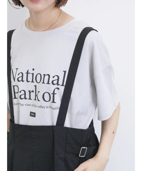 Samansa Mos2 blue（サマンサモスモスブルー）の「サス付ハイウエストスカート（スカート・レディース・カーキ/ブラック/グレー・F）」の20枚目の写真