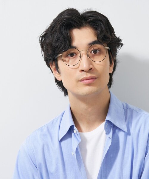 ボストン型 メガネ｜ラバーテンプル ズレ落ち防止 伊達メガネ 度