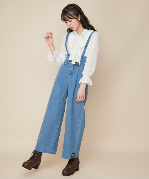 JENNI love(ジェニィラブ)の「リボンえりシアーブラウス(シャツ/ブラウス・キッズ・オフホワイト/ミント/ブラック・130cm/140cm/150cm/160cm)」の5枚目の写真