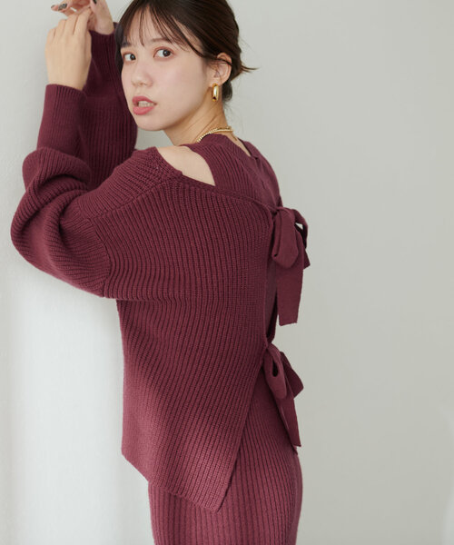 セール】SET UPガーリーニットワンピース（ワンピース