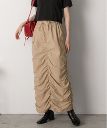 ad thie（アドティエ）の「Iライン・ナイロン ギャザーデザインスカート（スカート）」