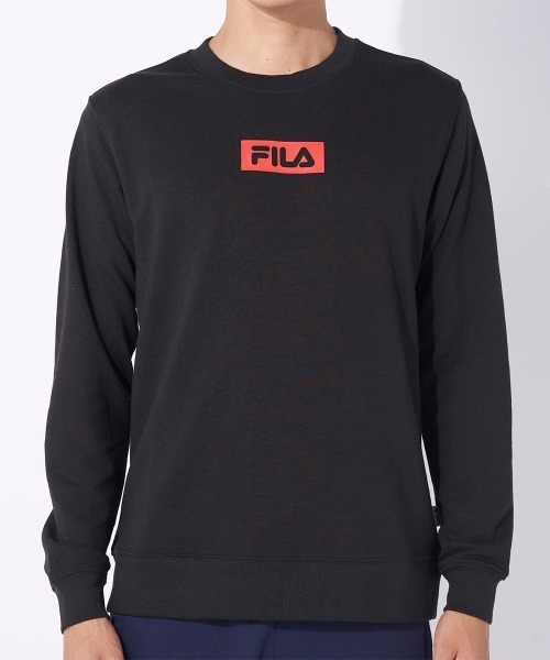 FILA(フィラ)の「クルーネックスウェット(スウェット・メンズ・ブラック/ネイビー/チャコールグレー・MEDIUM/LARGE/X-LARGE)」の9枚目の写真