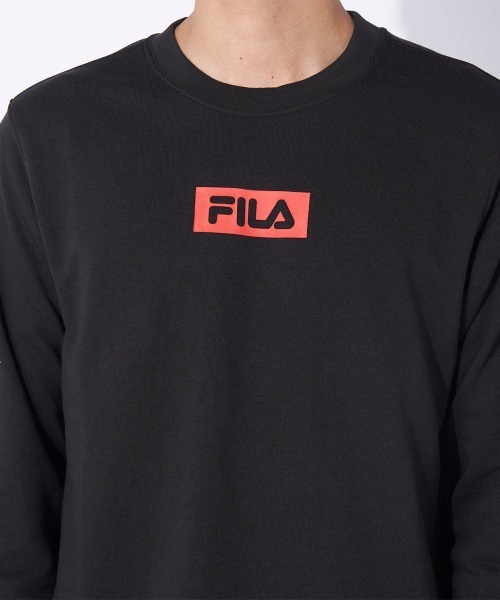 FILA(フィラ)の「クルーネックスウェット(スウェット・メンズ・ブラック/ネイビー/チャコールグレー・MEDIUM/LARGE/X-LARGE)」の12枚目の写真