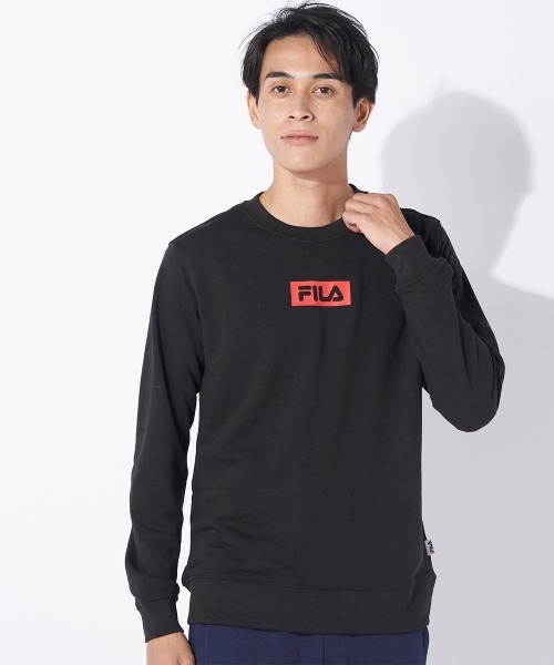 FILA(フィラ)の「クルーネックスウェット(スウェット・メンズ・ブラック/ネイビー/チャコールグレー・MEDIUM/LARGE/X-LARGE)」の4枚目の写真