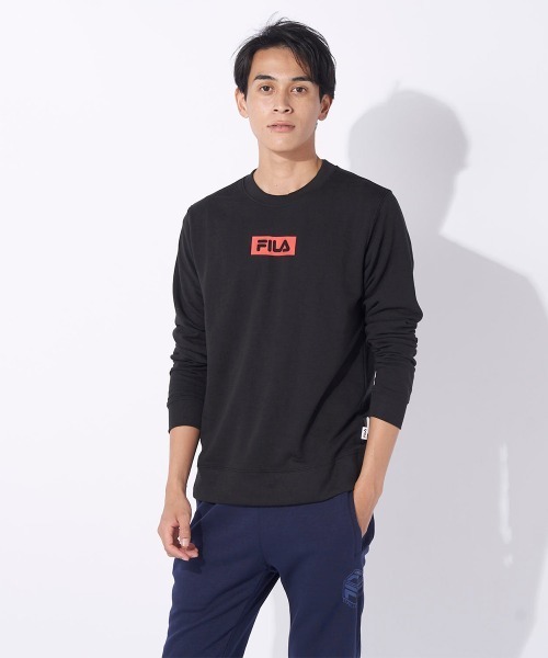 FILA(フィラ)の「クルーネックスウェット(スウェット・メンズ・ブラック/ネイビー/チャコールグレー・MEDIUM/LARGE/X-LARGE)」の5枚目の写真