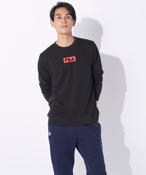 FILA(フィラ)の「クルーネックスウェット(スウェット・メンズ・ブラック/ネイビー/チャコールグレー・MEDIUM/LARGE/X-LARGE)」の6枚目の写真