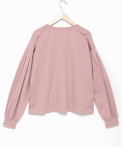 pom ponette junior（ポンポネットジュニア）の「リボンモチーフTシャツ（Tシャツ/カットソー・キッズ・ブラック/オフホワイト/ピンク・LL/L/M/S）」の4枚目の写真