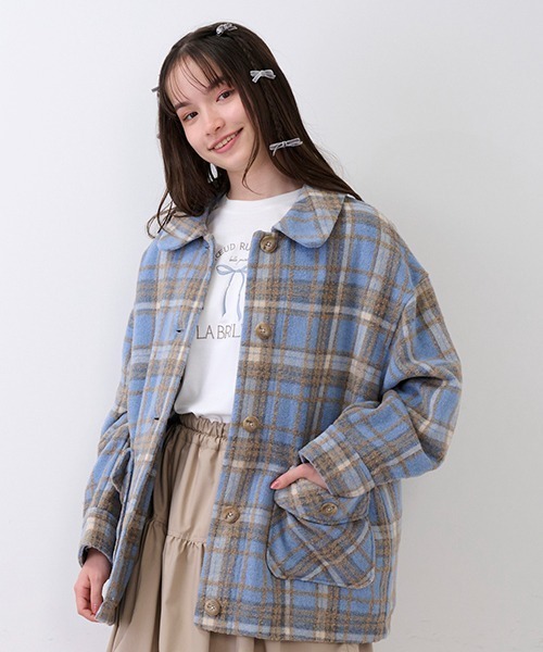 pom ponette junior（ポンポネットジュニア）の「リボンモチーフTシャツ（Tシャツ/カットソー・キッズ・ブラック/オフホワイト/ピンク・LL/L/M/S）」の17枚目の写真