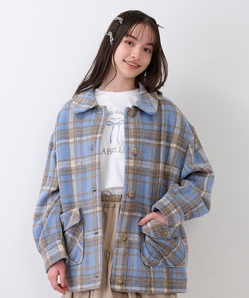 pom ponette junior（ポンポネットジュニア）の「リボンモチーフTシャツ（Tシャツ/カットソー・キッズ・ブラック/オフホワイト/ピンク・LL/L/M/S）」の16枚目の写真