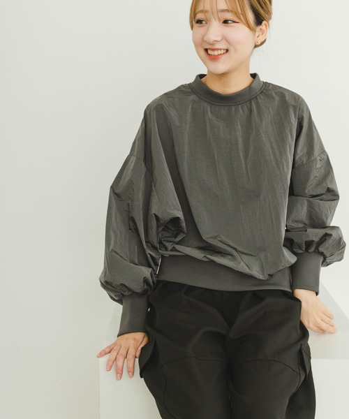 ITEMS URBANRESEARCH(アイテムズ アーバンリサーチ)の「ナイロンプルオーバー(シャツ/ブラウス・レディース・ブラック/グレー・FREE)」の10枚目の写真