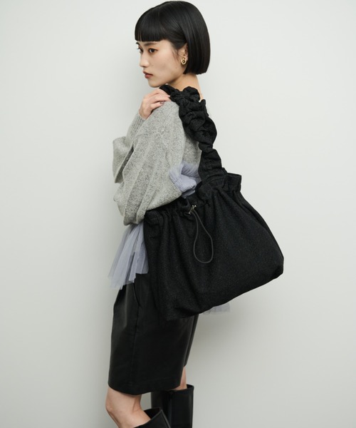 ラメフリルハンドルトート（トートバッグ）｜Shelly island（シェリー