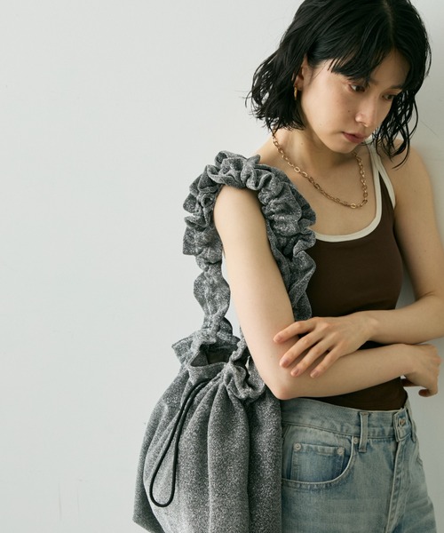 シェリーさま専用 ラメフリルハンドルトート（トートバッグ）｜Shelly island