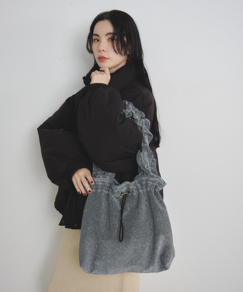 シェリーさま専用 ラメフリルハンドルトート（トートバッグ）｜Shelly island