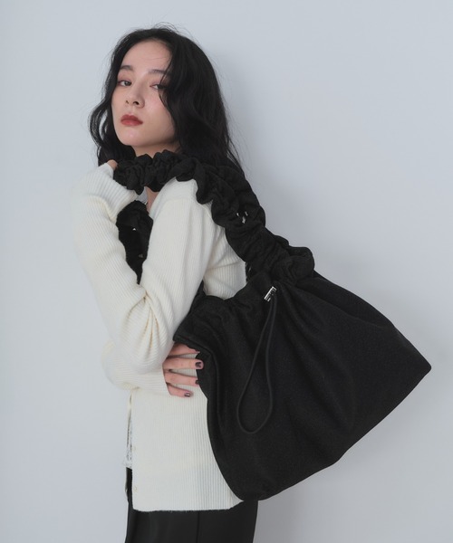 ラメフリルハンドルトート（トートバッグ）｜Shelly island（シェリー