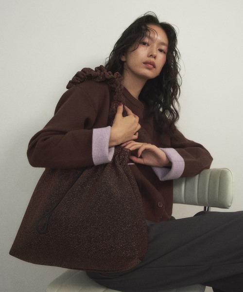 ラメフリルハンドルトート（トートバッグ）｜Shelly island（シェリー