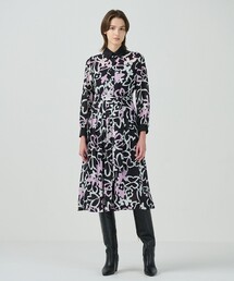 GRACE CONTINENTAL / プリントミリタリードレス プリントミリタリードレス / GRACE CONTINENTAL | GRACE