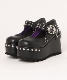 YOSUKE | 【YOSUKE】厚底スタッズメリージェーンパンプス 4460089(パンプス)